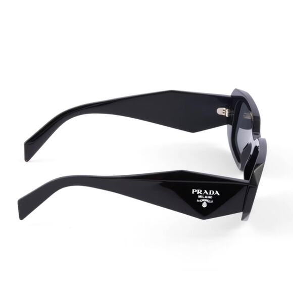 Prada Black Slate Gray Lenses Symbole Sunglasses